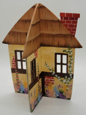 3-D Gingerbread House table ornament, 7 1/2"