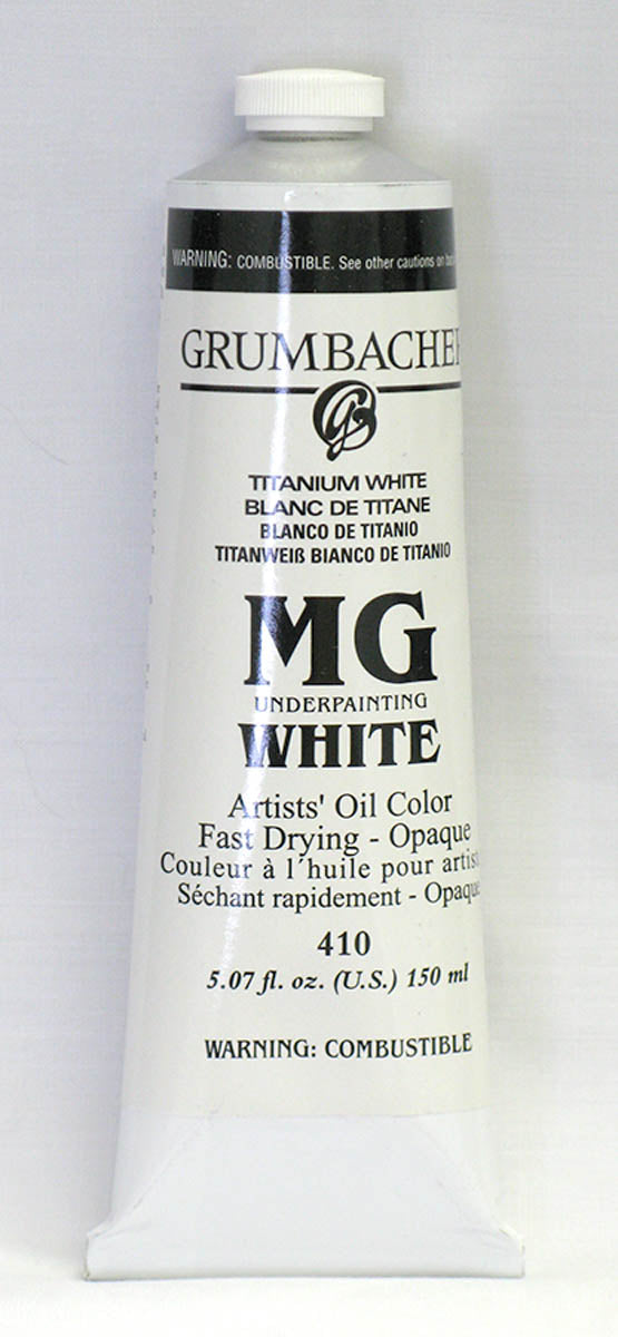 Great White Artist Oil Paint - White, 150 ml Tube