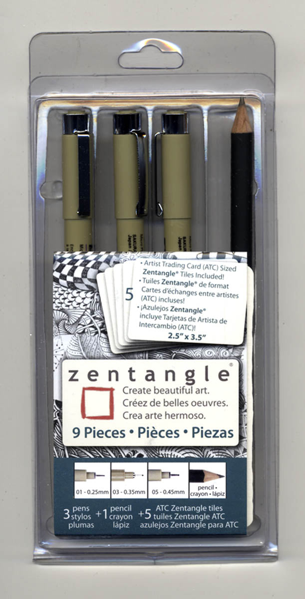 Zentangle Pen & Tile Set Artist Tool