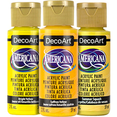 Americana Acrylic Yellows by DecoArt – Viking Woodcrafts