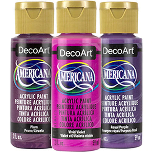 Decoart Americana Glow in The Dark Paint 2oz-Purple