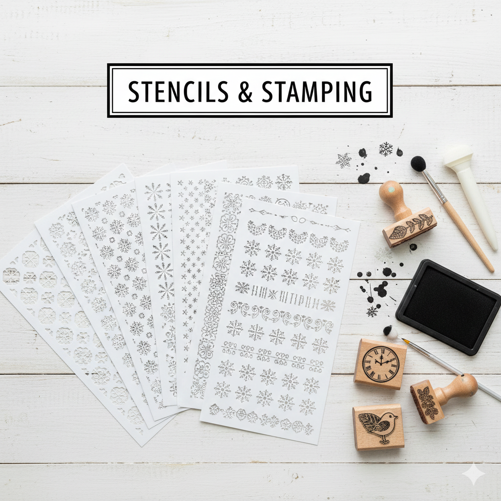 Stamps, Stencils & Rub-Ons