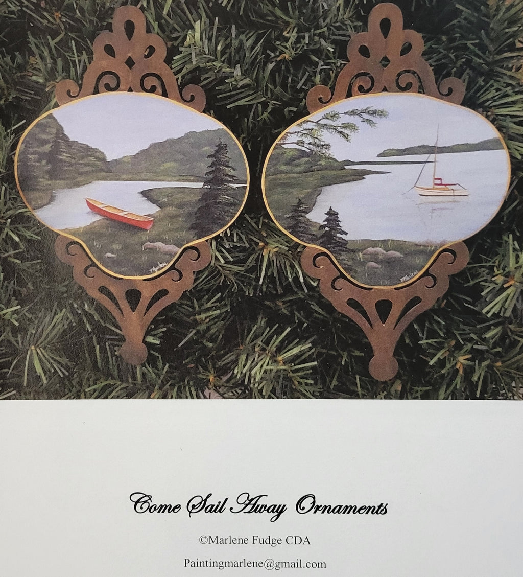 Come Sail Away Ornaments Packet by Marlene Fudge