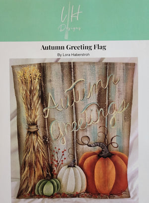 Autumn Greeting Flag packet by Lora Haberstroh