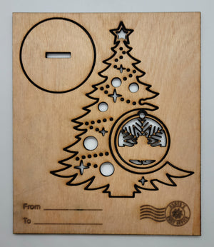 3D Christmas Tree Card w/ Ornament