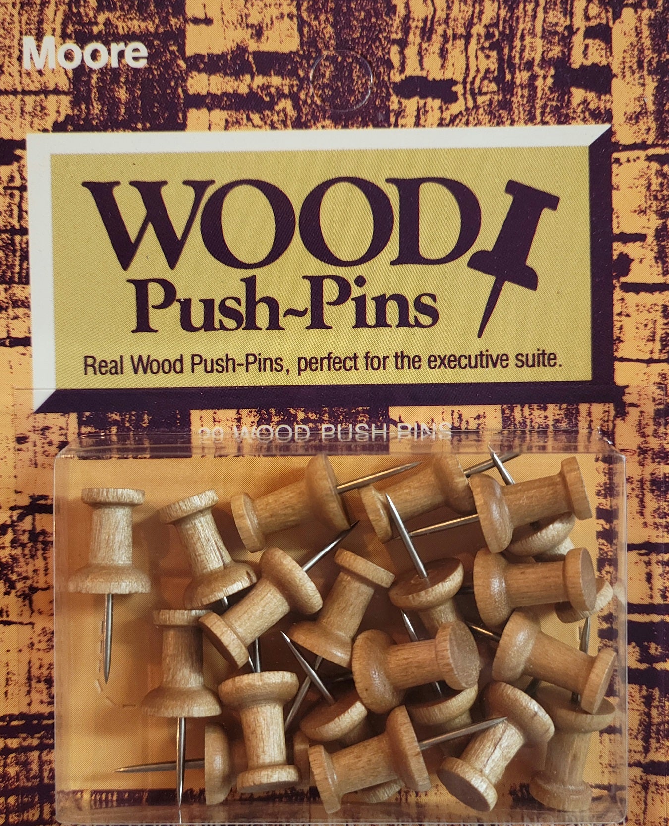 Wooden push pins in bag (3 types, 270 pieces) - Wood, Tools & Deco