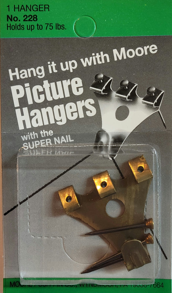Picture Hangers w/ Super Nail by Moore Push-Pin Co