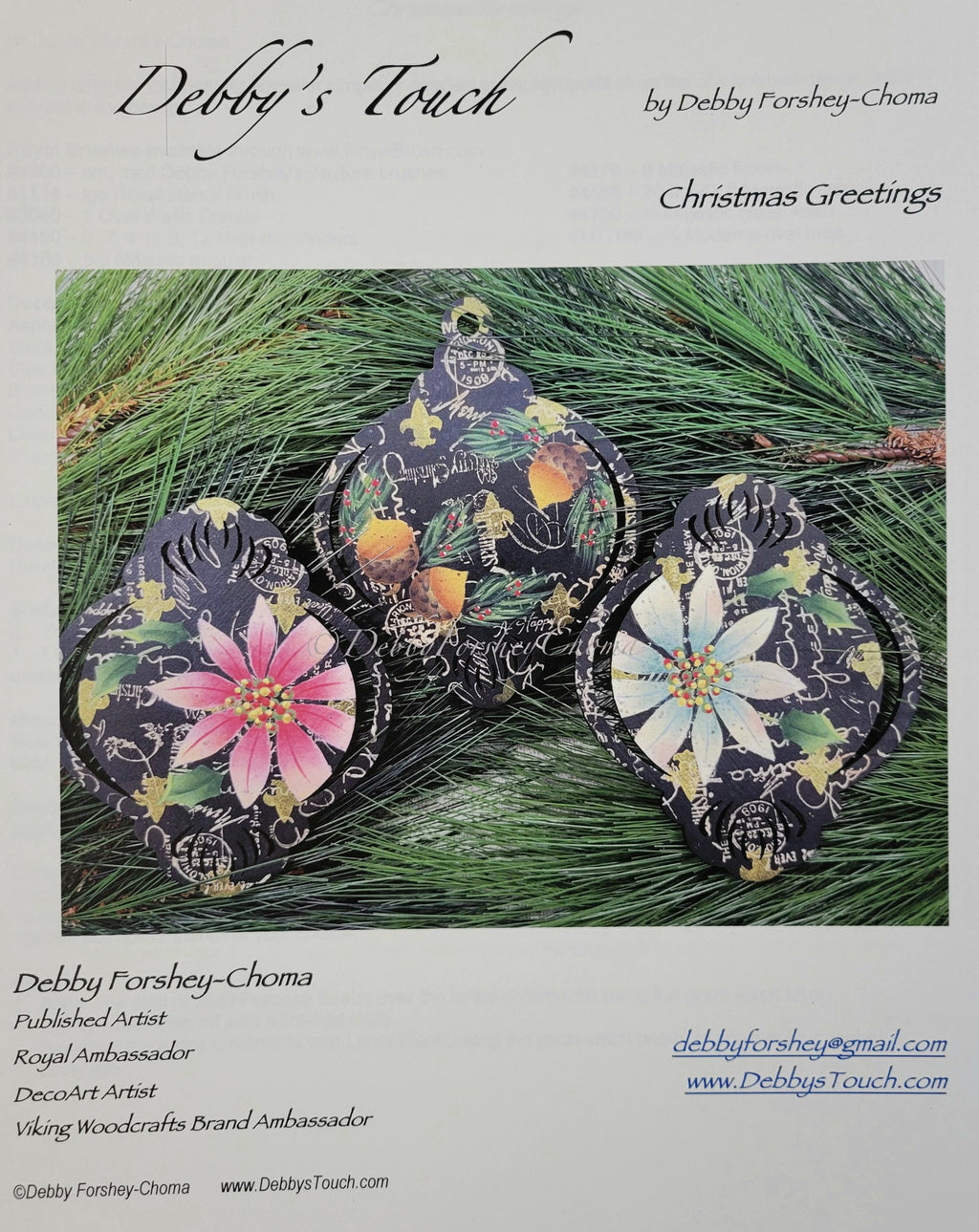 Christmas Greetings Packet by Debby Forshey-Choma