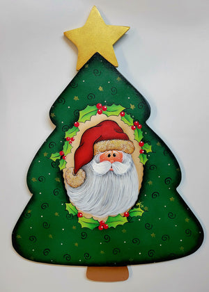 Plaque, Rounded Christmas Tree