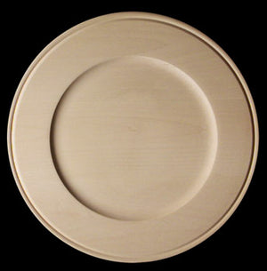 Plate, 12" Dia., Rim w/ Outer Bead