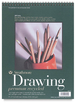 Premium Recycled Drawing Paper Pad, 443 Series, 80 lb. by Strathmore