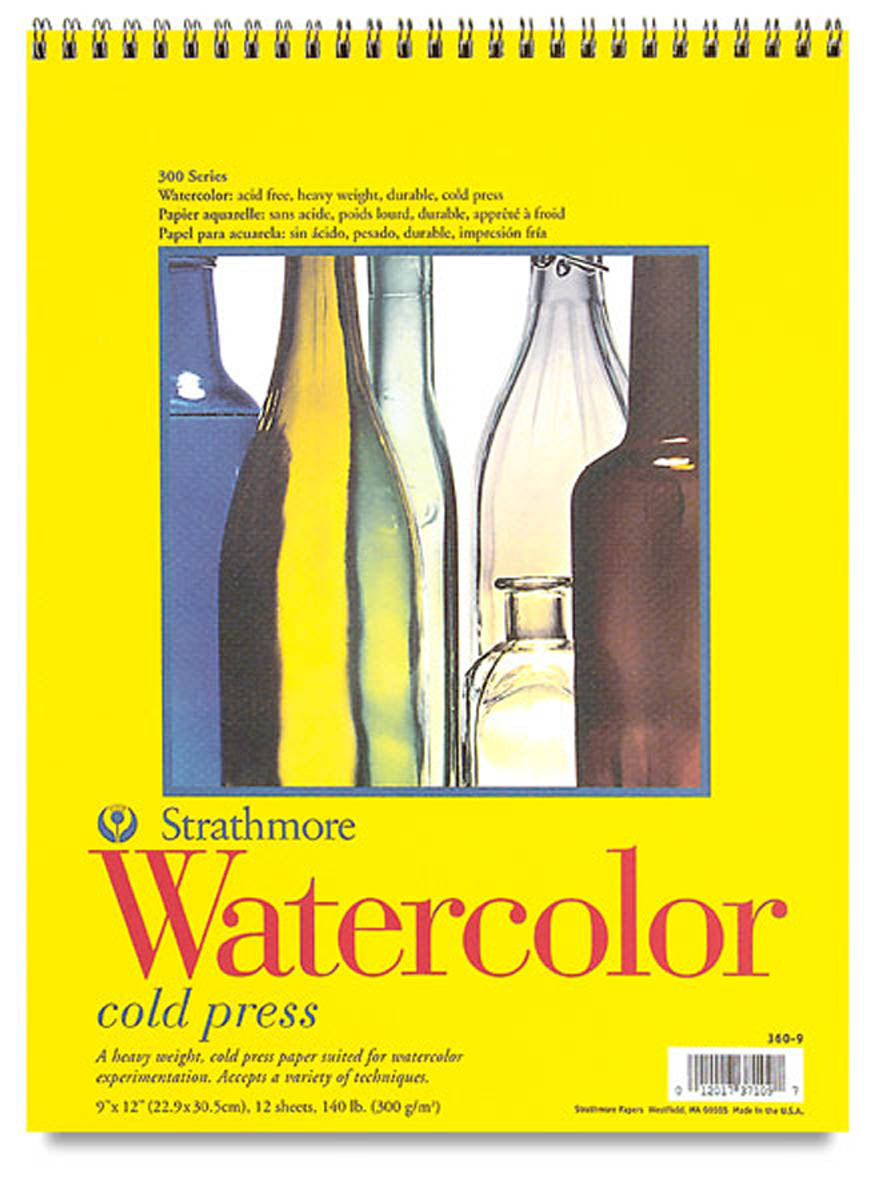 Watercolor Paper Pad, 360 Series, 140 lb. Cold Press by Strathmore