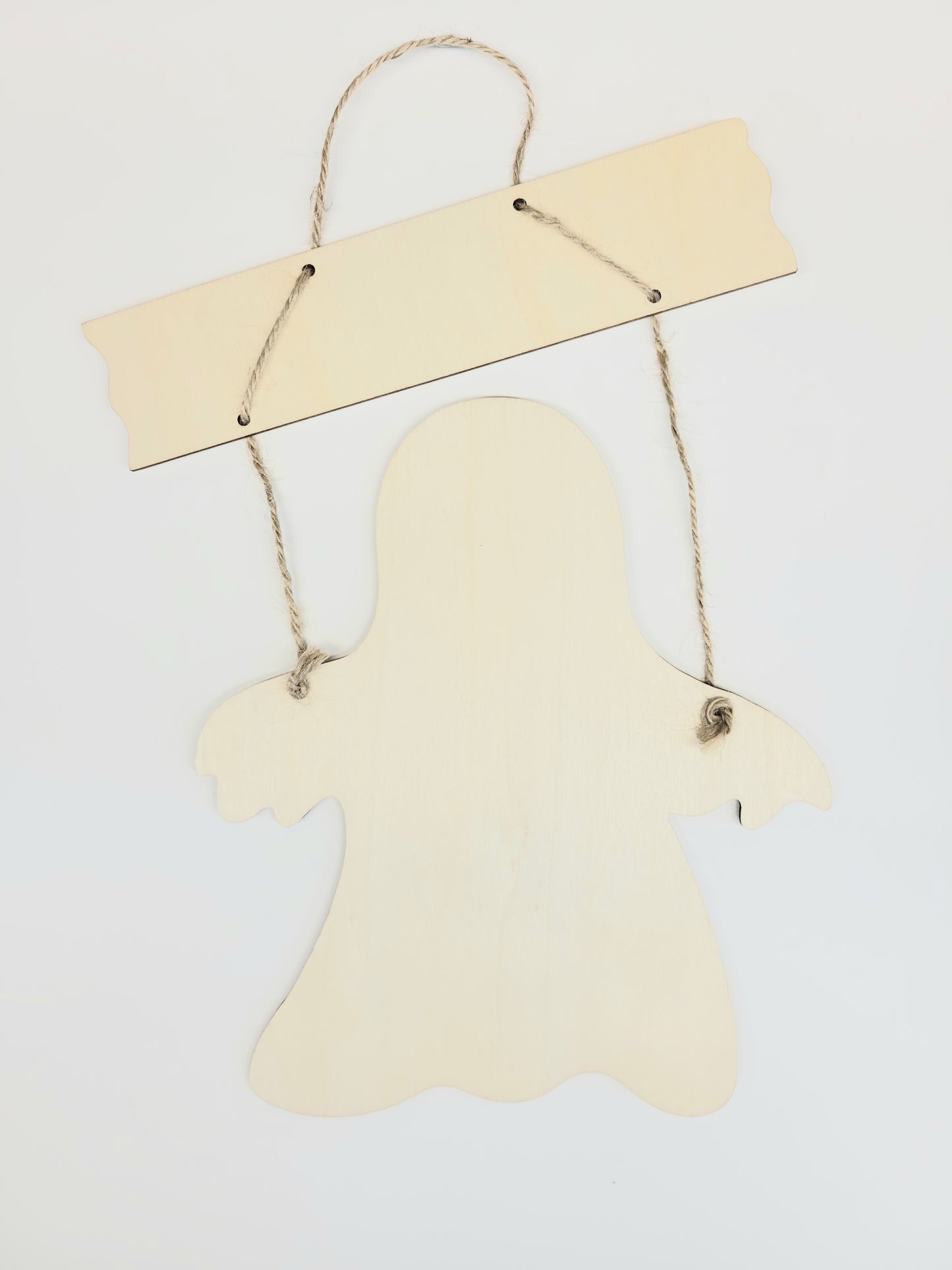 Sign, Hanging Ghost w/ Sign