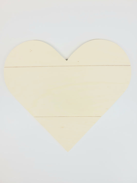 Plaque, Grooved Heart