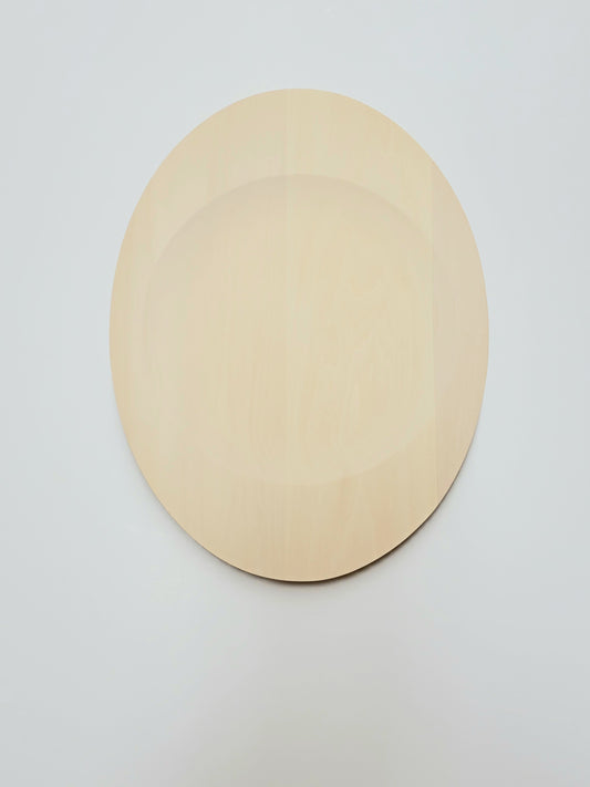 Oval Plate, w/ Round Center