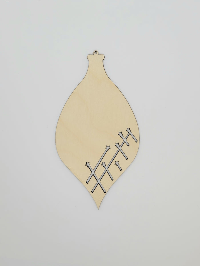 Ornament, Bulb w/ Shooting Stars