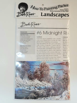 How-To Painting Packet #6 Midnight River Landscapes by Bob Ross