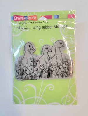 Rubber Stamps, Duckling Trio by Stampendous!