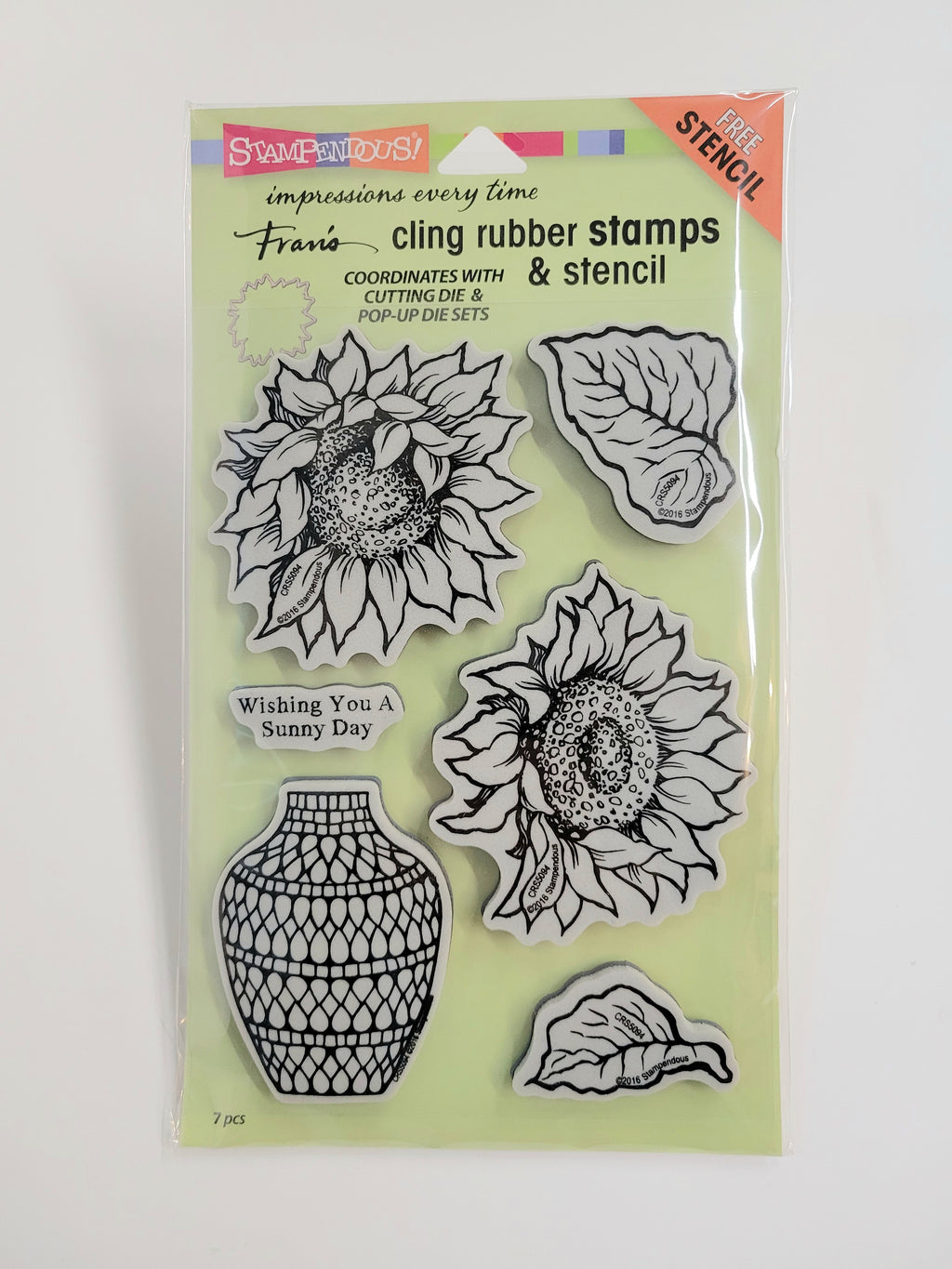Rubber Stamps, Sunny Vase by Stampendous!
