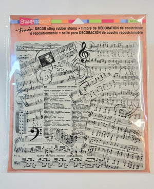 Rubber Stamp, Decor Music by Stampendous!