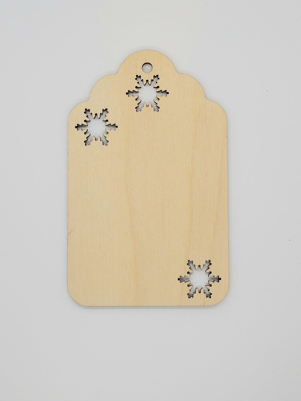 Gift Tag, Snowflake Cutout