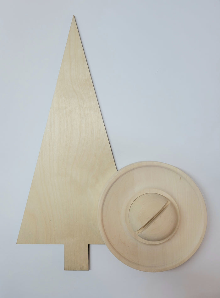 Plaque, Tall Tree w/ Base
