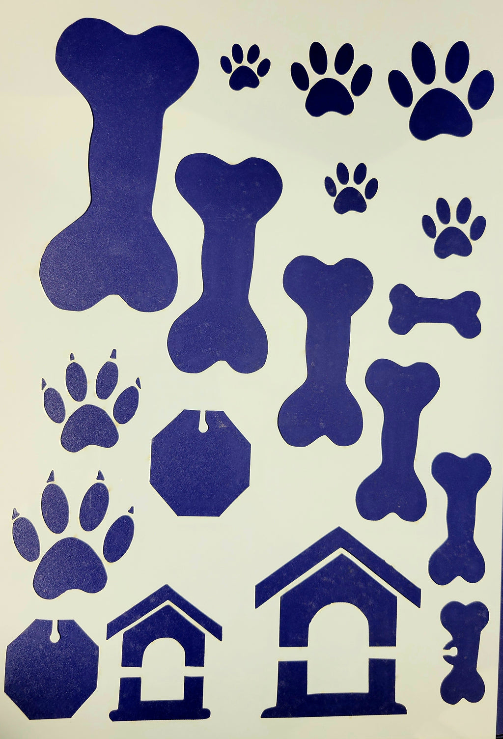 Stencil, Dog Print by Elaina Appleby