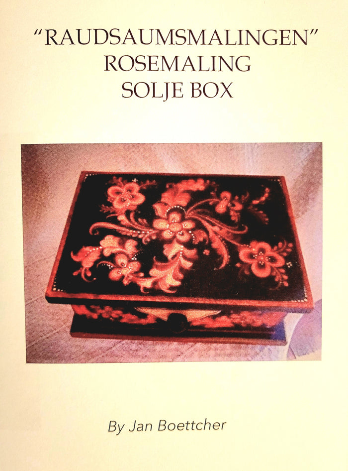 "Raudsaumsmalingen" Rosemaling Solje Box packet by Jan Boettcher