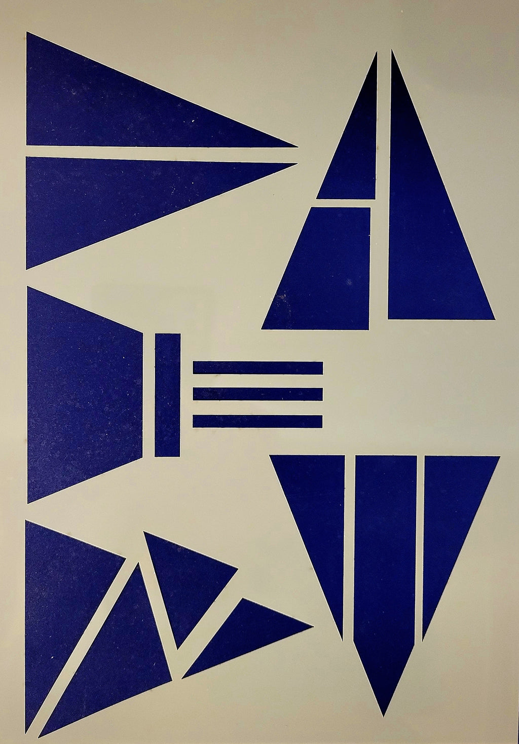 Triangle Stencils by Paola Bassan