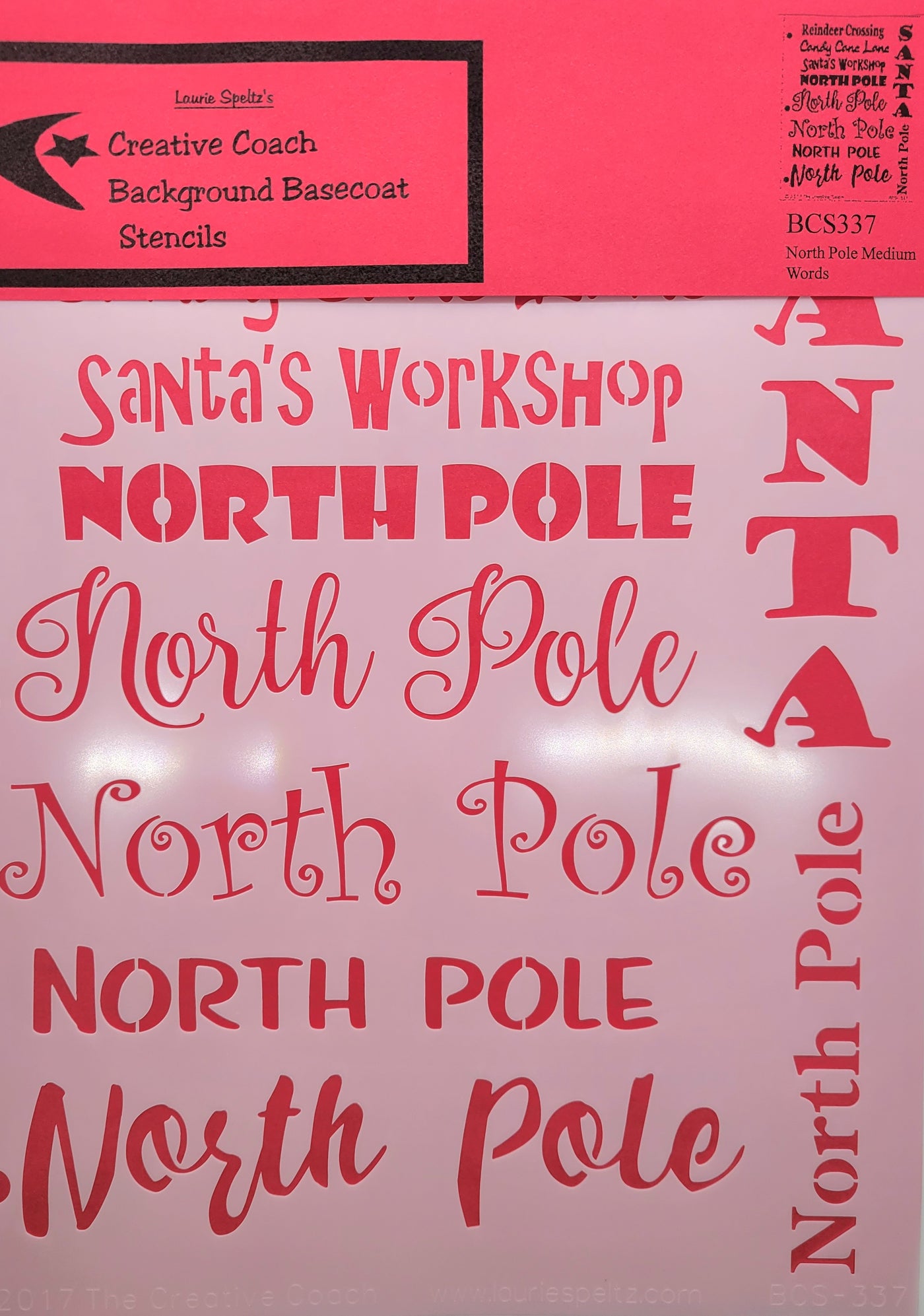 Stencil, North Pole Med Words by Laurie Speltz – Viking Woodcrafts stencil-north-pole-med-words-by-laurie-speltz-viking-woodcrafts