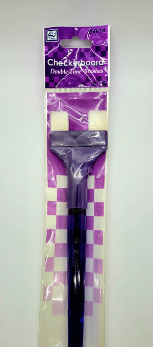 Checkerboard Double-Time Brushes by Loew-Cornell