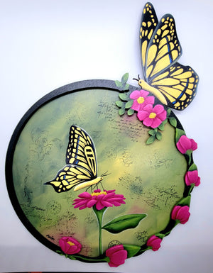 3D Butterfly Plaque