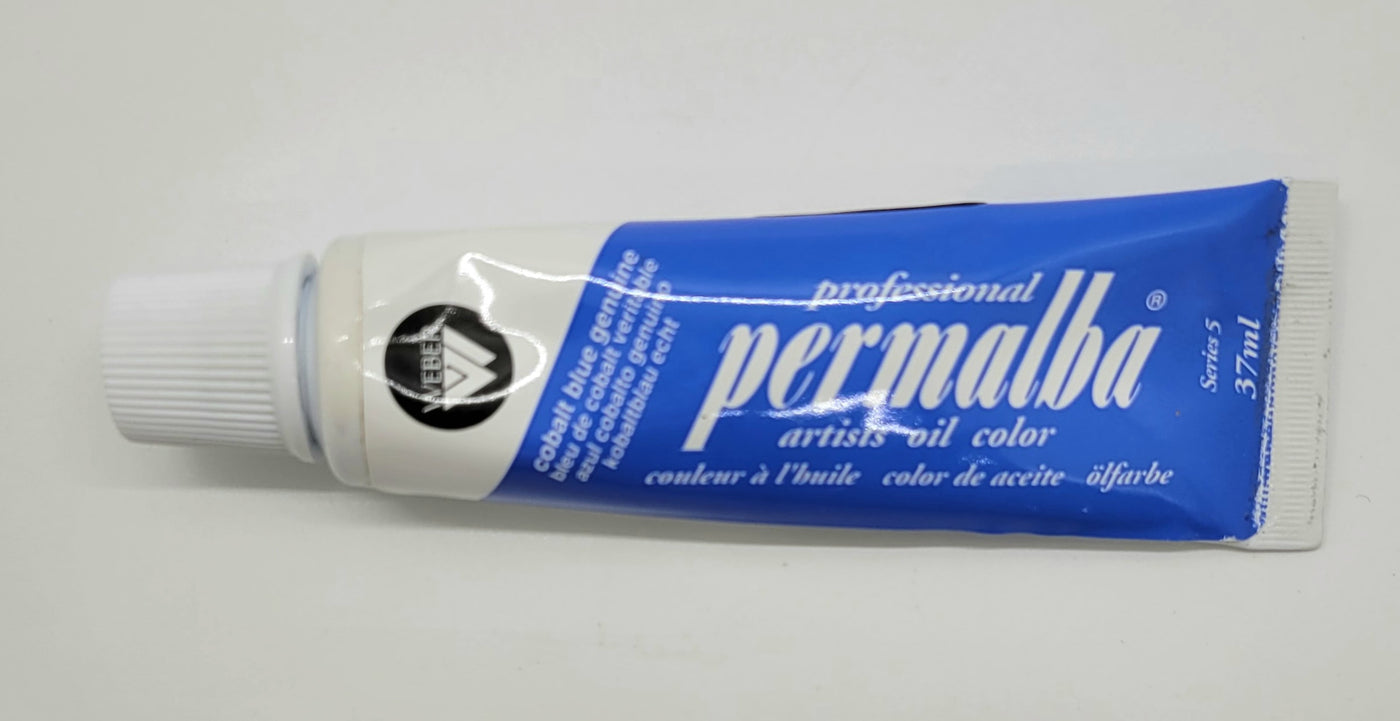 Vintage Permalba Artist White Oil Color Paint 5 oz. Tube Turpenoid Natural  4 oz.