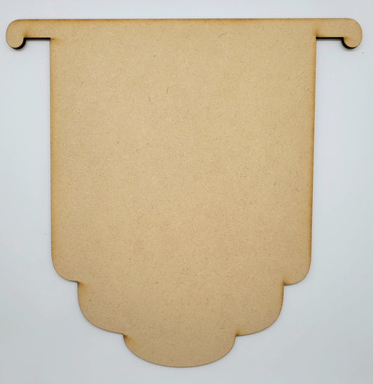 Banner with Scalloped Edge