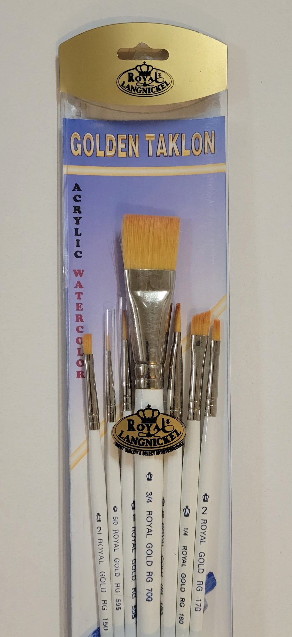 Golden Taklon Value Pack Brush Set by Royal Langnickel