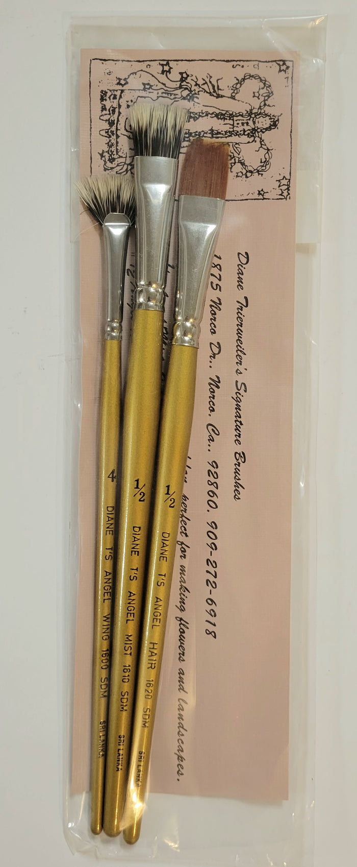 Diane Trierweiler's Signature Brushes, Angel Series Foliage Set
