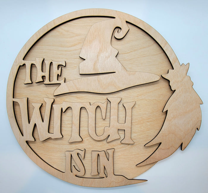 Witch Is In Plaque w/ Hat