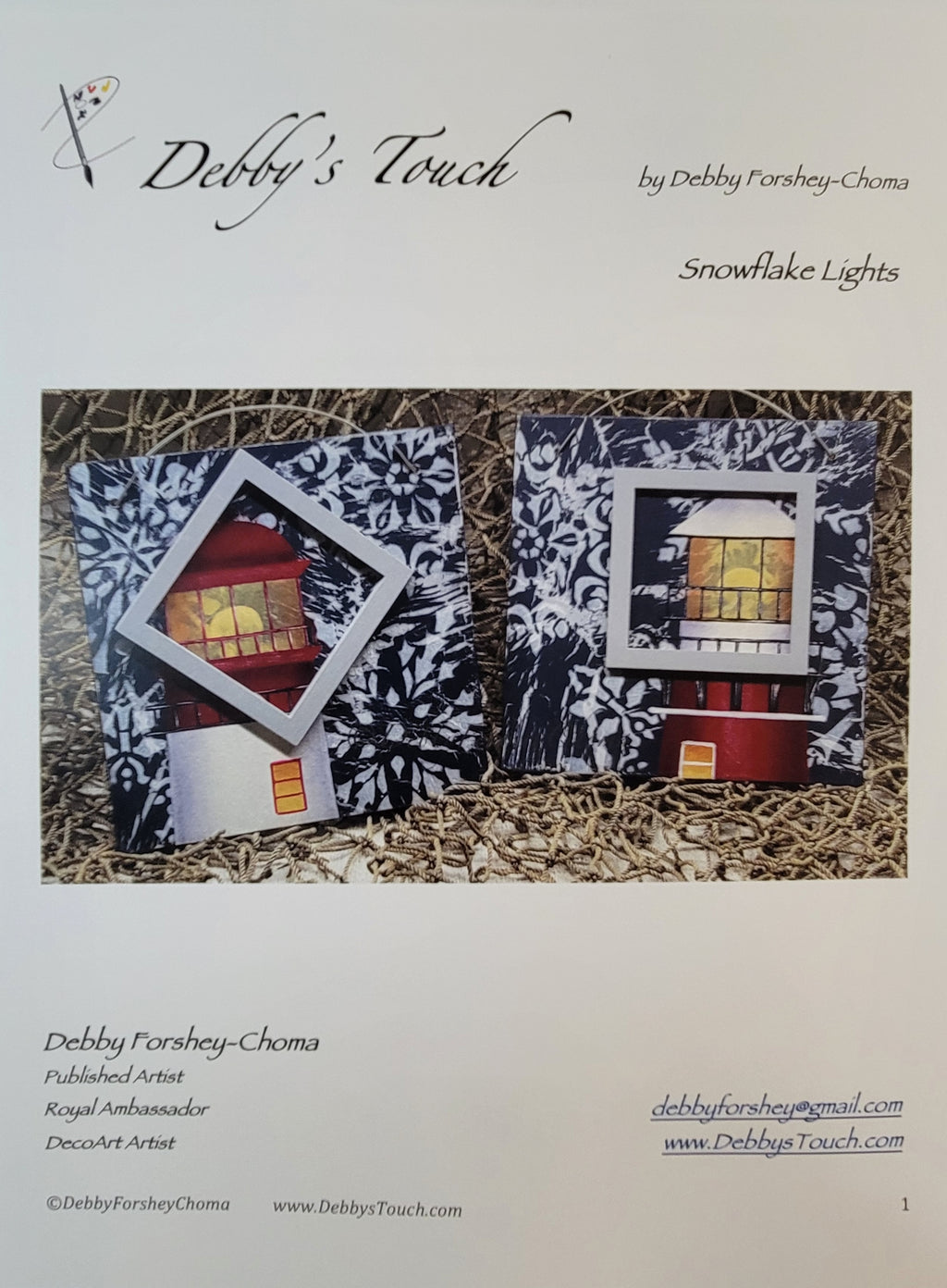 Snowflake Lights packet by Debby Forshey-Choma