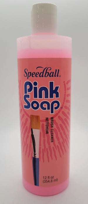Pink Soap Brush Cleaner by Speedball