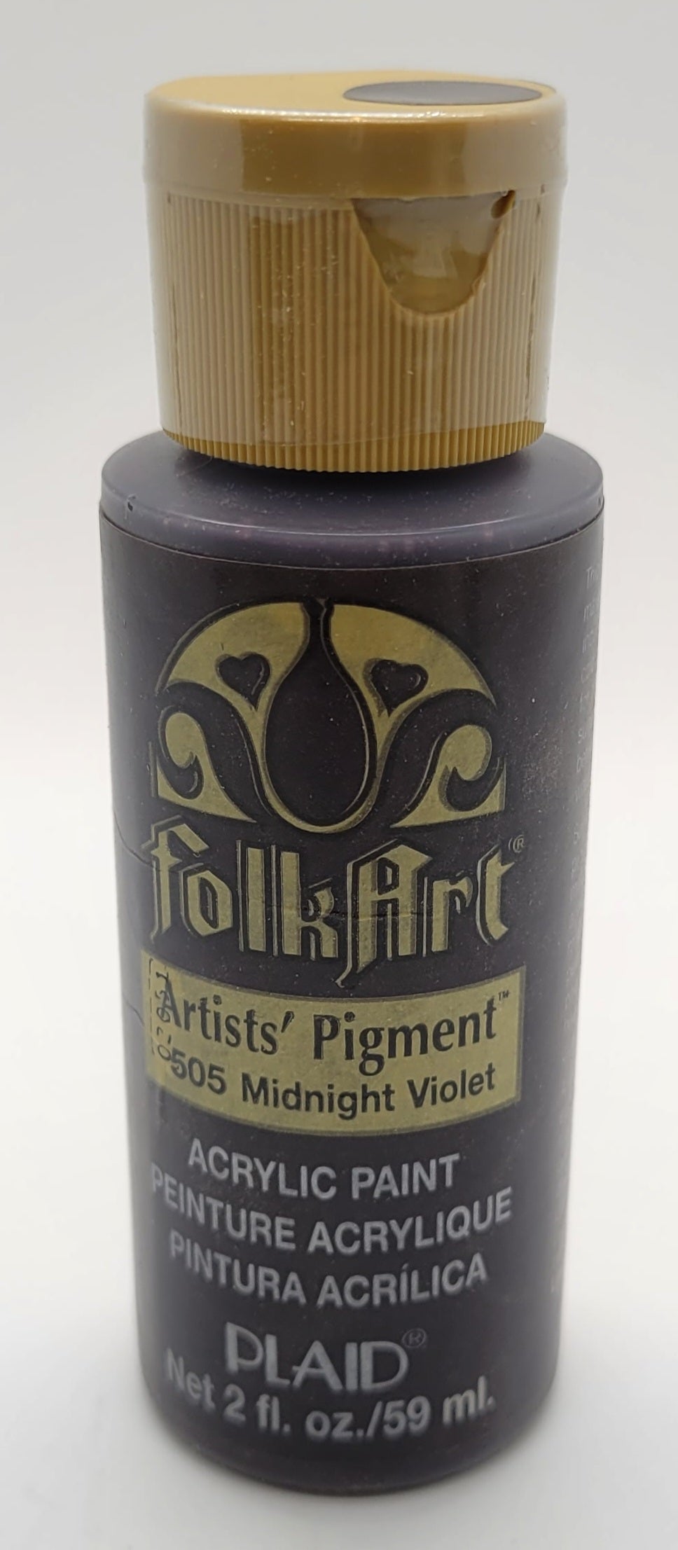 FolkArt Acrylic Paint 2oz Burnt Umber Artist Pigment