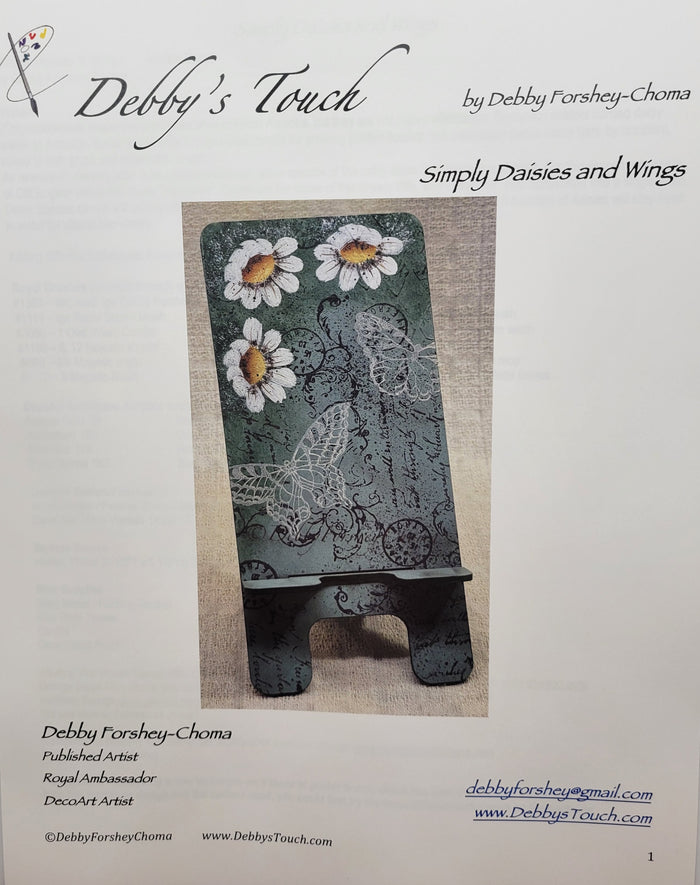 Simply Daises and Wings Packet by Debby Forshey-Choma