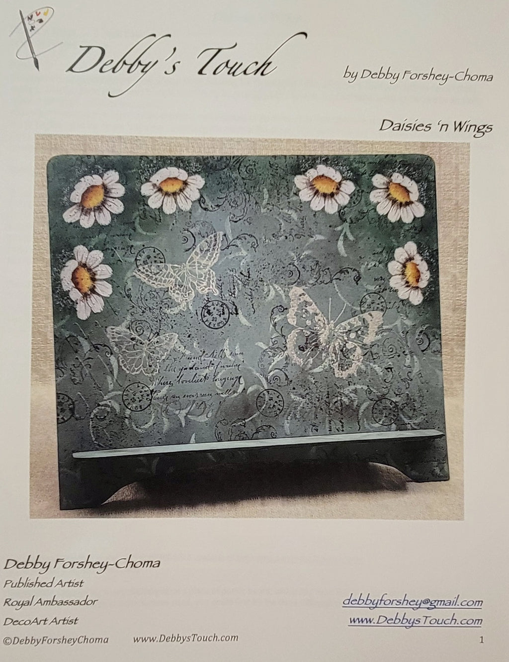 Daisies 'n Wings Packet by Debby Forshey-Choma