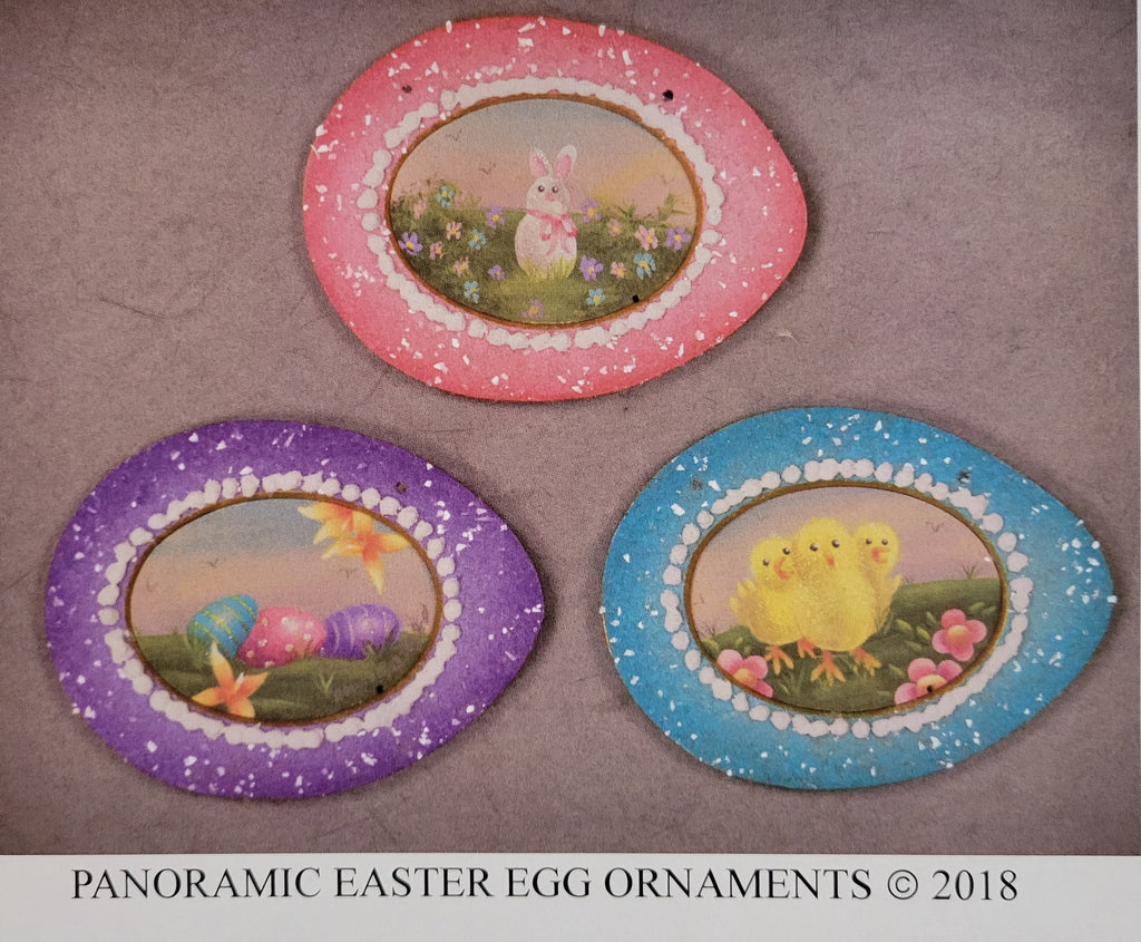 Panoramic Easter Egg Ornaments packet by Barbara Bunsey
