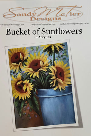 Bucket of Sunflowers packet by Sandy McTier
