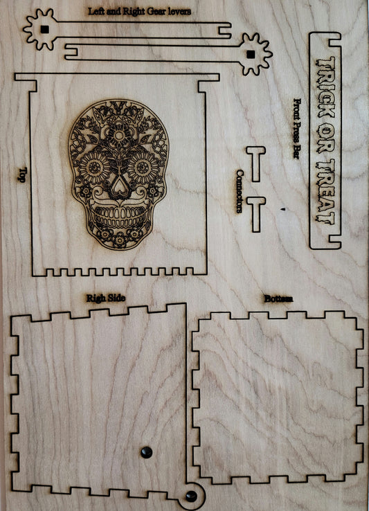 Halloween Wood Gear Box