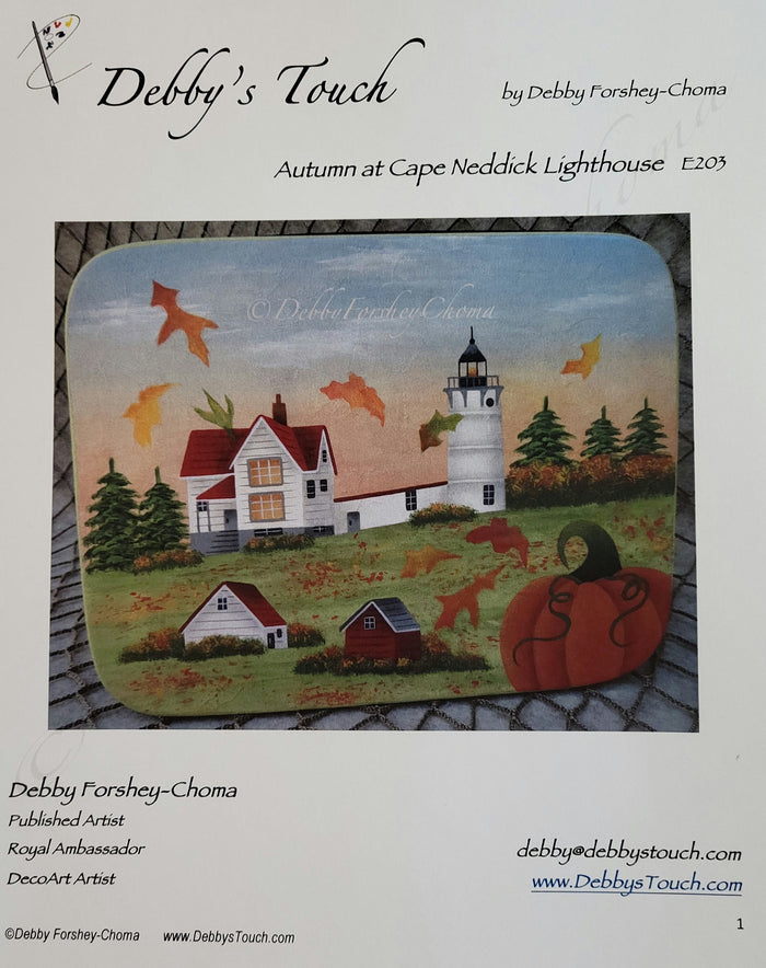 Autumn at Cape Neddick Lighthouse packet by Debby's Touch