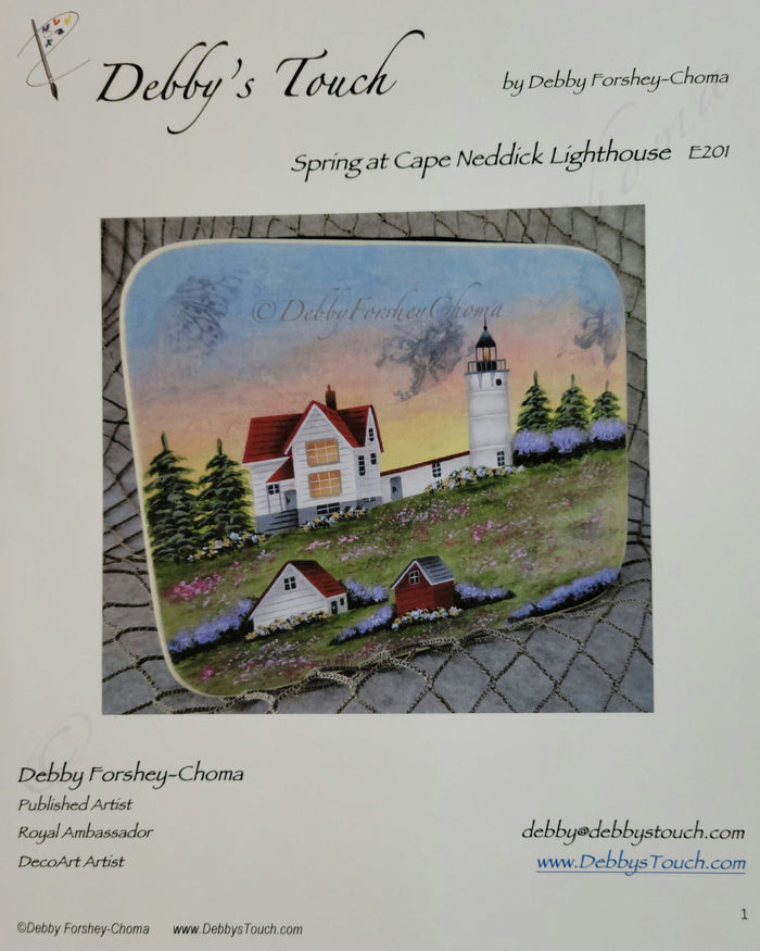 Spring at Cape Neddick Lighthouse packet by Debby's Touch