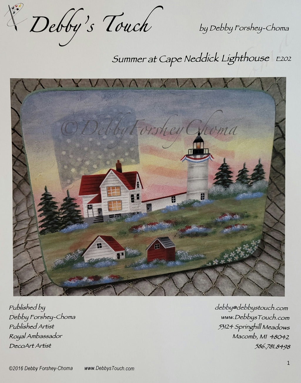 Summer at Cape Neddick Lighthouse packet by Debby's Touch
