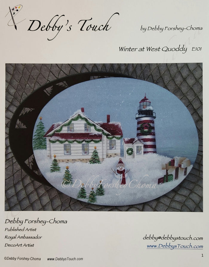 Winter at West Quoddy packet by Debby's Touch