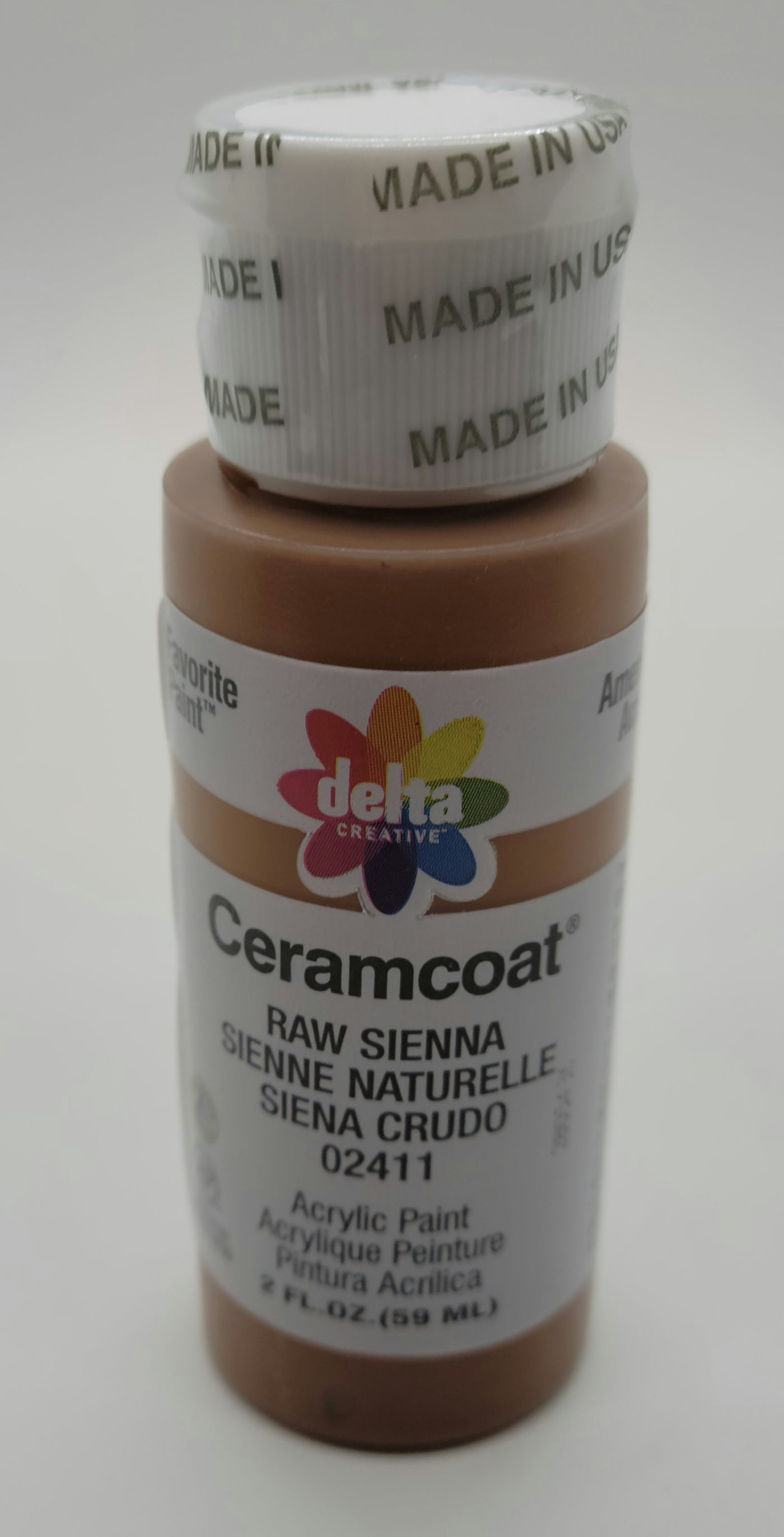 Delta Ceramcoat Acrylic Paint (2oz) - Light Ivory